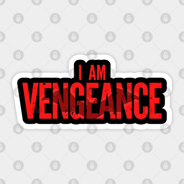 I Am Vengeance Sticker by fwerkyart